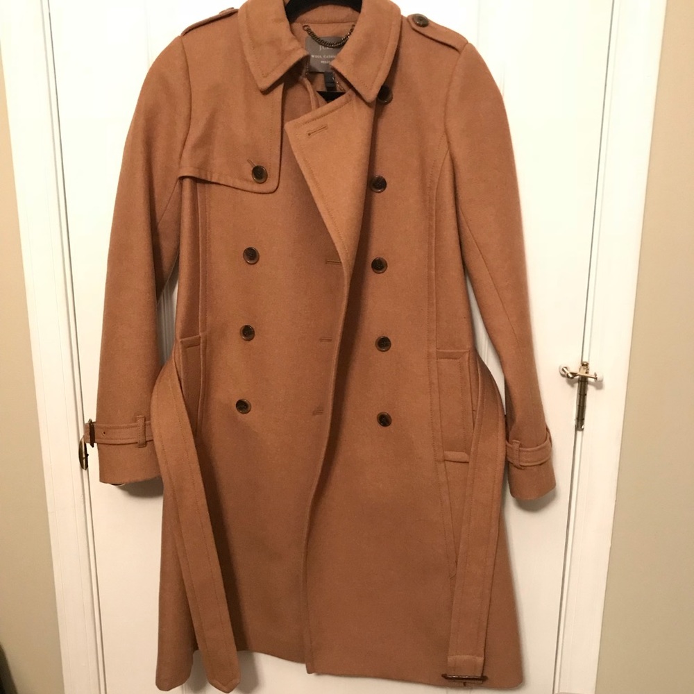 BLOGGER FAV J Crew Wool cashmere icon trench coat - Picture 4 of 7